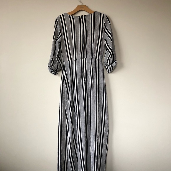HOST PICK ❤️❤️ NWT-Black & Ivory Romper Maxi - Picture 2 of 7